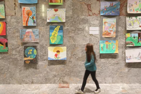 razstava "plakat miru" Lions klub Škofja Loka sokolski dom / Foto: Gorazd Kavčič