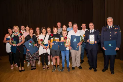 Podelitev občinskih priznanj v Preddvoru 2022 / Foto: Primož Pičulin