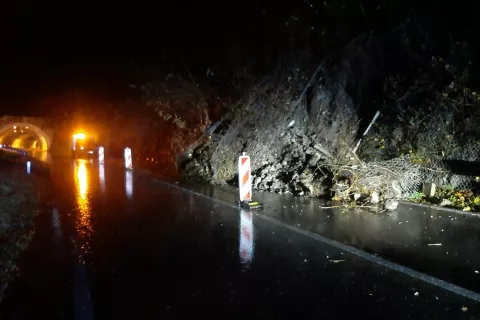 zemeljski plaz Podljubelj / Foto: Pu Kranj