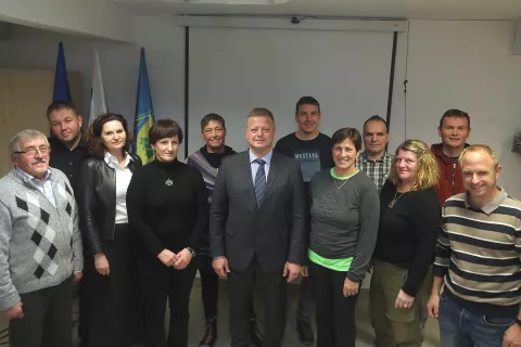 Izvoljeni občinski svetniki Občine Gorje in župan Peter Torkar / Foto: Gorazd Kavčič