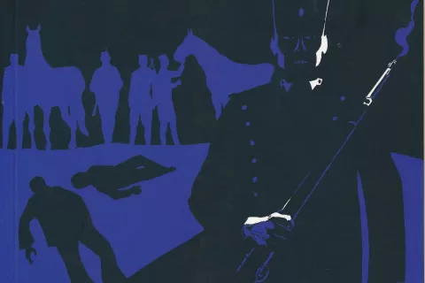 Kontrabantarji v stripu / Foto: Miha Naglič