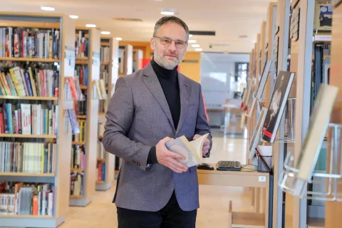 Marko Zupanc direktor knjižnica Anton Tomaž Linhart Radovljica / Foto: Tina Dokl