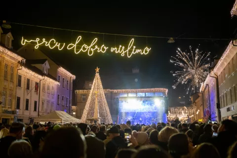 Silvestrovanje v Kranju 2022 / Foto: Primož Pičulin