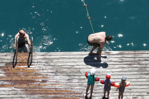 Grajsko kopali&scaron;če bo &scaron;e naprej ostalo javno. / Foto: Gorazd Kavčič