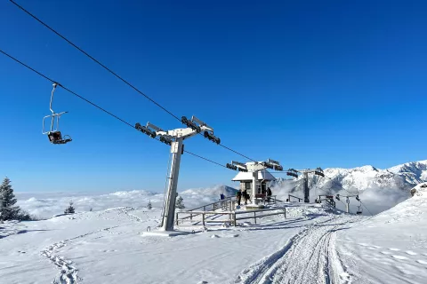 Velika planina, sedežnica, &Scaron;imnovec / Foto: Ale&scaron; Senožetnik