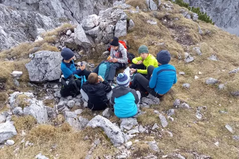 Planinski krožek OŠ Antona T. Linharta / Foto: Daniela Golob