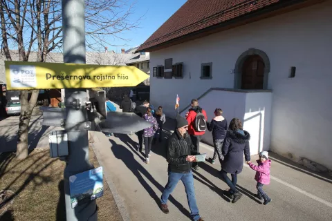 rojstna hiša france prešeren vrba 8. februar praznik / Foto: Gorazd Kavčič