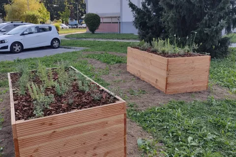 Zeli&scaron;čni vrt je namenjen vsem mimoidočim, da si lahko postrežejo s svežimi zeli&scaron;či.&nbsp;/ Foto: Igor Drakulič