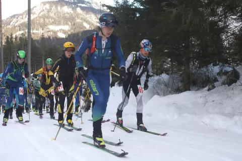 27. turnosmučarska tekma memorial luka karničar in rado markič Jezersko turno smučanje / Foto: Gorazd Kavčič
