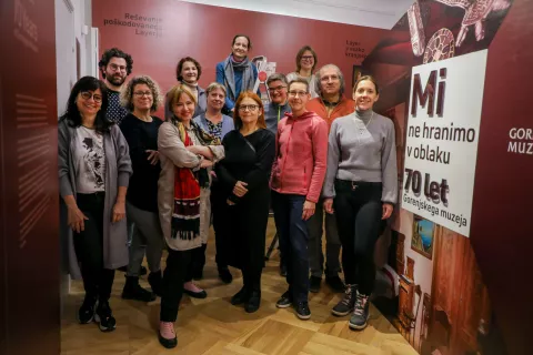 postavitev razstava ob 70 let Gorenjski muzej z naslovom Mi ne hranimo v oblaku / Foto: Tina Dokl