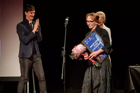 Nagrada za življenjsko delo Silvi Čušin. / Foto: Arhiv Krafft