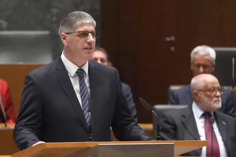 kandidat minister za notranje zadeve Boštjan Poklukar, minister v vladi Marjana Šarca 2018-2020 / Foto: Gorazd Kavčič