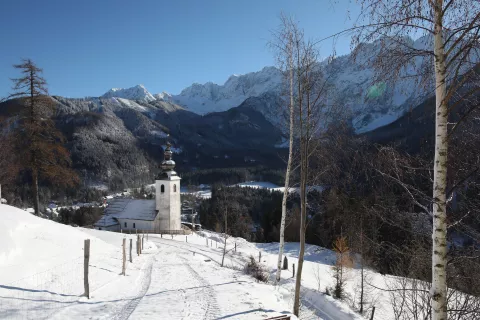 sneg zimska idila snežena pokrajina sonce Gorenjska voščilnica naročniki Gorenjski Glas lepo vreme / Foto: Gorazd Kavčič