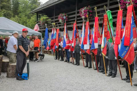 spomin na ustanovitev Cankarjevega bataljona Vodi&scaron;ka planina / Foto: Tina Dokl