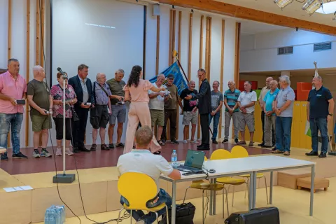 Slavnostna akademija ob 70-letnici Ribi&scaron;ke družine Medvode je potekala 7. septembra 2024 v prostorih Osnovne &scaron;ole Vižmarje - Brod. / Foto: Arhiv Rd Medvode