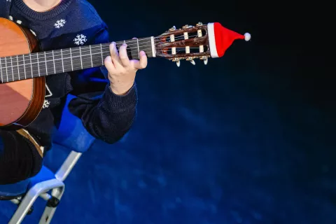 Božično novoletni koncert oddelka Kranjska Gora, Glasbena &scaron;ola Jesenice, Ljudski dom / Foto: Nik Bertoncelj