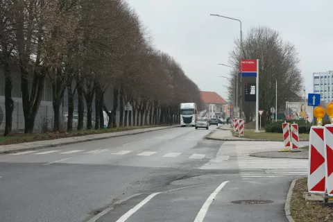 Prenova Kidričeve ceste se bo nadaljevala tam, kjer se je jeseni končala. / Foto: Vilma Stanovnik