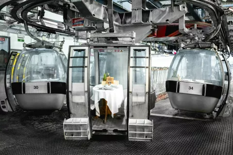 Gourmet večerja na zajli je lep zaključek Gourmet Cup Ljubljana. / Foto: Matic Kremžar