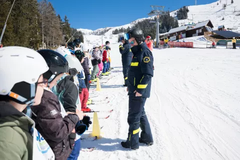 Program Šolar na smuči na smučišču Krvavec / Foto: Primož Pičulin