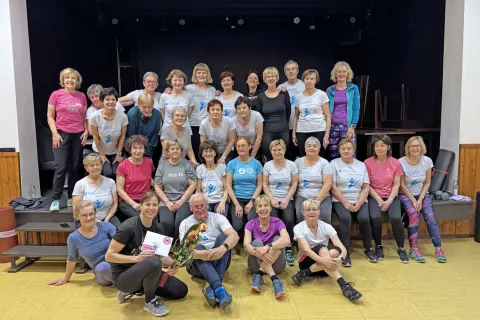 Slavljenka v prijetni družbi / Foto: Osebni Arhiv