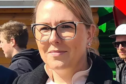 Ministrica Mateja Čalušić / Foto: Cveto Zaplotnik