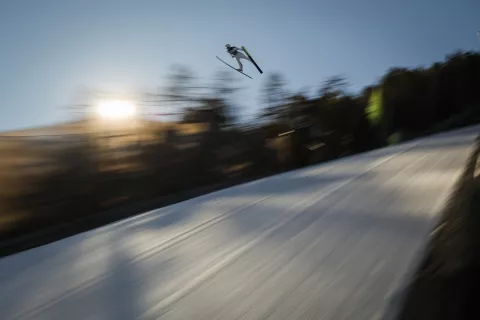 Planica.Kvalifikacije za finale svetovnega pokala v smucarskih skokih. / Foto: Anže Malovrh/sta
