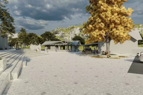 Maketa tržnice v Bohinjski Bistrici / Foto: Občina Bohinj