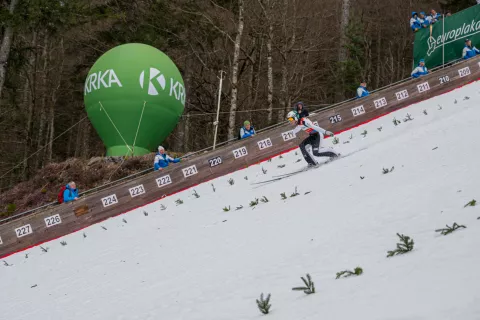 Planica 2025, Svetovni pokal v smučarskih skokih v Planici -, 27. 03. 2025 kvalifikacije, Domen Prevc / Foto: Primož Pičulin