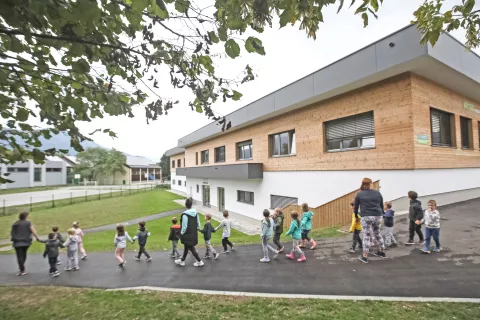 Novi prizidek v vrtcu v Radovljici / Foto: Gorazd Kavčič, Arhiv Gorenjskega Glasa