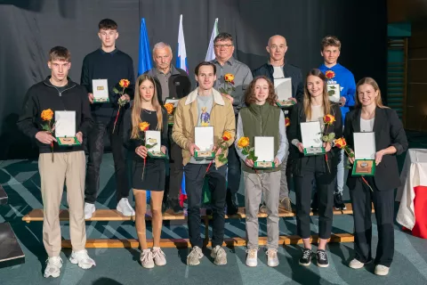 Športnik leta občine Železniki 2024, prejemniki priznanj / Foto: Simon Benedičič
