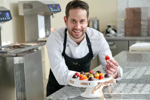 Maks Pogačnik čokoladnica Molinet Lipnica / Foto: Tina Dokl