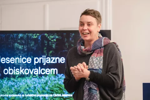 Jesenice prijazne obiskovalcem dogodek ob Mednarodnem dnevu turističnih vodnikov Kosova graščina JeseniceGovori Špela Smolej Milat kustodinja za etnologijo Gornjesavski muzej Jesenice / Foto: Nik Bertoncelj