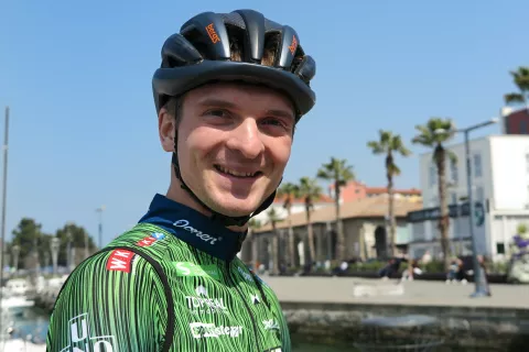 Jaka Primožič je po nesreči in hudih bolečinah spet nasmejan. / Foto: Vilma Stanovnik