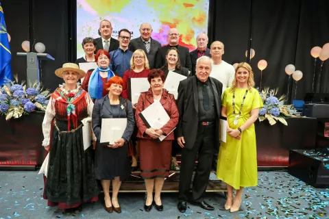 Letošnji nagrajenci Občine Domžale / Foto: Tina Dokl