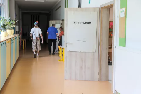 Predčasno glasovanje za zakonodajni referendum bo potekalo od 6. do 8. maja, splošno glasovanje pa v nedeljo, 11. maja. / Foto: Tina Dokl