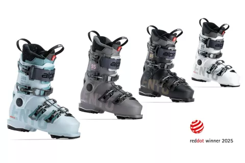 Nagrada Red dot za ženski smučarski čevelj Alpina ENYO / Foto: Ahriv Studio Miklavc