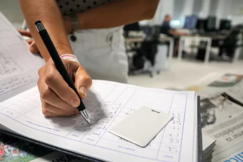 prihod odhod za članek elektronsko evidentiranje delovnega časa / Foto: Tina Dokl