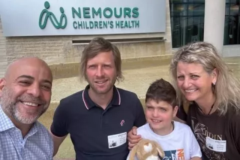 Matic je v petek dal kri za posebno testiranje za protitelesa. / Foto: Društvo Viljem Julijan