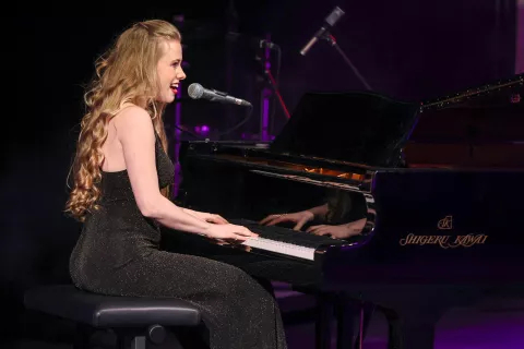 Zala Smolnikar - Záli na nedavnem nastopu v Cerkljah / Foto: Tina Dokl