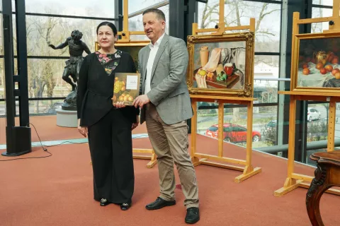 Avtorja knjige Jassmina Marijan in Matjaž MastnakFoto: Grega Gutman, Narodna galerija / Foto: Arhiv Narodne Galerije (grega Gutman)