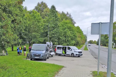 Kelmė - odmor za malico / Foto: Slavko Zupanc