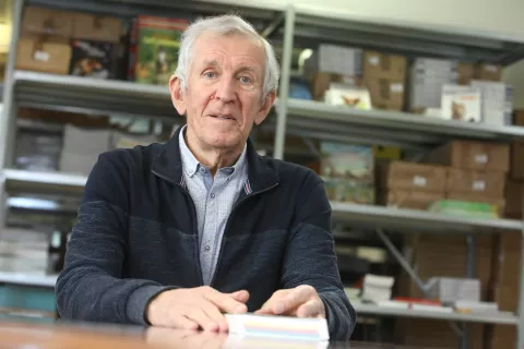 portret Peter Virnik založba Narava prodaja tisk knjige knjiga Britof 20 let založbe / Foto: Gorazd Kavčič