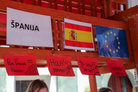 Evropska vas 2024 srečanje OŠ Radovljica / Foto: Tina Dokl