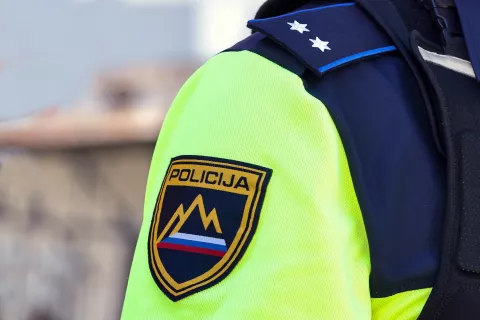 simbolična motorist motor policija policist gasilec gasilci prometna nesreča reševalci reševalec rešilec intervencija poligon varna vožnja motor / Foto: Tina Dokl