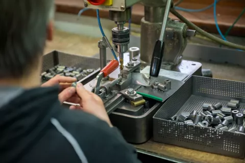 Novinarska konferenca - invalidsko podjetje CSS iz Škofje Loke, proizvodni obrat / Foto: Primož Pičulin