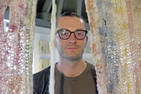 Lovro Ivančić, kurator umetniškega programa BIEN 2025 / Foto: Igor Kavčič