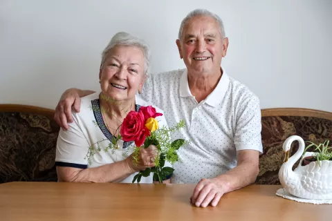 Marija in Vinko Gantar / Foto: Tina Dokl