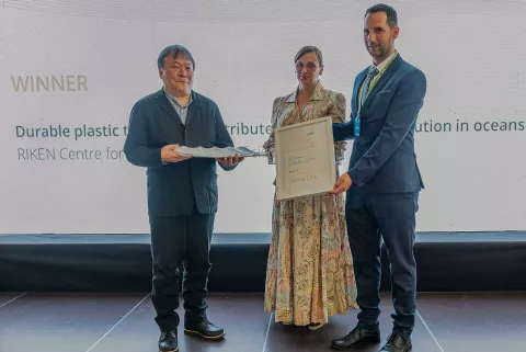 V kategoriji izboljšanja kakovosti pitne vode je nagrado prejel Center za znanost o nastajajočih snoveh (CEMS) RIKEN z Japonske. / Foto: arhiv Turizma Bled / Foto: Arhiv Turizma Bled