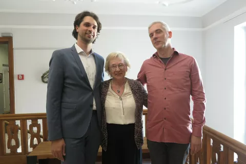 Domen Vurnik, Marija Kolar in Domen Marinčič / Foto: Igor Kavčič