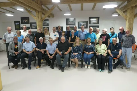 Avtorji fotografij na razstavi in v foto projekciji. / Foto: Igor Kavčič